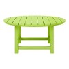 WestinTrends Dylan 5-Piece Outdoor Patio HDPE Adirondack Chair With Round Coffee Table Conversation Set - 3 of 4