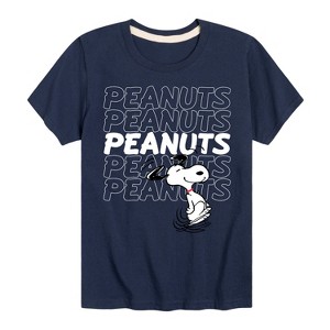 Boys' - Peanuts - Snoopy Repeat Short Sleeve Graphic T-Shirt - 1 of 4
