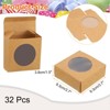 Unique Bargains Bakery Candy Jewelry Soap Display Kraft Mini Gift Boxes 32 Pcs - 2 of 4