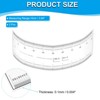 Unique Bargains PET Plastic Folding Film Flexible Ruler with R Angle and Width Lines 2 Pcs - 2 of 4