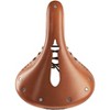 Brooks B17 Carved Saddle - Brown 175mm Width Leather Chrome Rails Unisex - 4 of 4