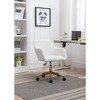 Vynxaria Modern Accent Chairs for Vanity or Office - Adjustable Height & 360° Swivel, Multiple Colors - 2 of 4