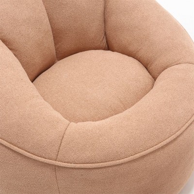 Bean Bag Sherpa Tulip Swivel Chair Bean Bag Chair With Ottoman