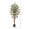 Nearly Natural 5-ft Olive Artificial Tree with 1656 Leaves - 2 of 4