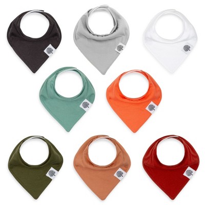 Image of Parker Baby Co. 8 Pack Bandana Drool Bibs - Estes Set