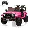 24V Kids Ride On Car, 4WD Electric Vehicle Truck with Remote Control, Ride On Truck with 3 Speeds, Led Lights, Bluetooth, for Boys Girls 3-10 - 2 of 4