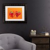 Trademark Fine Art - Alice Straker  Peppers On Orange Matted Framed Art - image 2 of 4