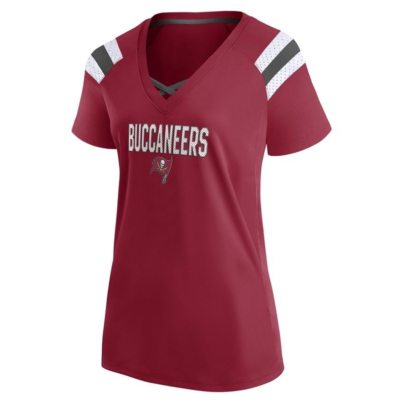 NFL Tampa Bay Buccaneers Women&#39;s Authentic Mesh Short Sleeve Lace Up V-Neck Fashion Jersey, 2 of 4