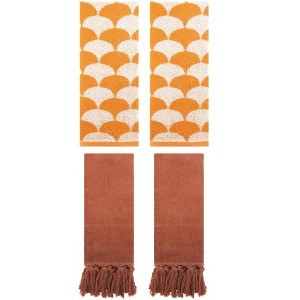 REGALWOVEN 4 Pcs Cotton Hand Towel for Bathroom - 1 of 4