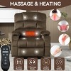 Coolbibila Fabric Power Lift Recliner Chair,Recliner With Vibration Massage And Lumbar Heating,Dual Cup Holders,Power Recliners For Elderly - 3 of 4