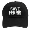 Ferris Bueller Save Ferris Adult Dad Cap Black OS - 2 of 4