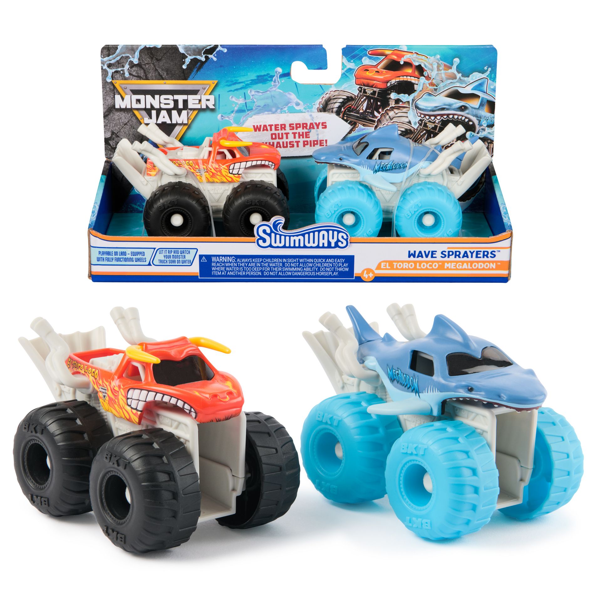 Monster Jam Riptide Racers Creature Pack Splash Toy