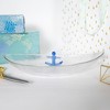 Pavilion Gift Company - Anchor - 12" Glass Platter with 3D Icon - Serving Platters - 4 of 4
