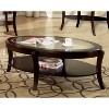 Jallenex Glass Insert Top Coffee Table - Burgundy - HOMES: Inside + Out - 2 of 3