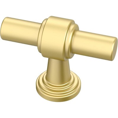 attop 10 Pack Matt Gold Cabinet Knobs, 1.9 Inch(49mm) Cabinet Handles Kitchen Hardware Straight Bar for Cabinets and Drawer