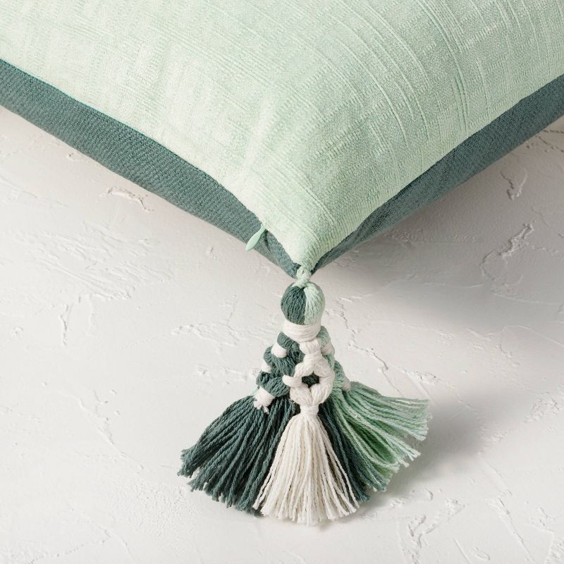 Cotton Chenille Square Throw Pillow with Tassels - Opalhouse™ designed with Jungalow™, 5 of 9