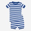 Leveret Matching Family Pajamas – Blue & White Stripes – 100% Cotton – Customizable for Personalization - 2 of 4