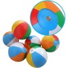 COZONY 12-Pack Inflatable Beach Balls, Rainbow Color Pool Toys for Summer Water Play and Party Decorations,3 PCS - 3 of 4