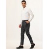 Lars Amadeus Men's Stripe Slim Fit Flat Front Business Suit Pencil Pants - 4 of 4