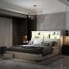 FUFU&GAGA White Full/ Queen Size Headboard With Shelves Light & Charging Station With USB Ports - 4 of 4