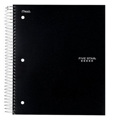 Five Star 5-Subject Notebook 8.5" x 11" College Ruled 200 Sheets 958110