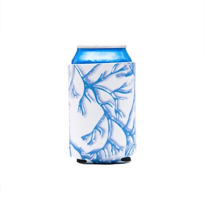 Beachcombers Coral Insulated Soft Can Bottle Soda Pop Drink Holder Sleeve
