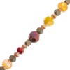 Crystal Lane DIY Assorted Glass Hematite Orange & Yellow 7" Designer Bead Strand - 3 of 4