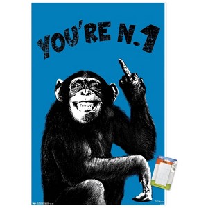 Trends International Chimpy - You're Number One Unframed Wall Poster Prints - 1 of 4