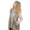 Women's Leopard Print Vest - mystree - 3 of 3