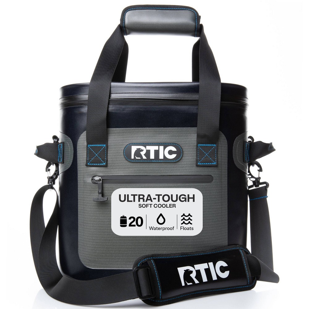 RTIC Outdoors 20 Cans Ultra-Tough Soft Sided Cooler - Blue/Grey