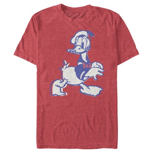 Disney Mens Donald Duck Shirt - Classic Vintage Donald Duck Tee Shirt - Donald Duck Graphic T-Shirt