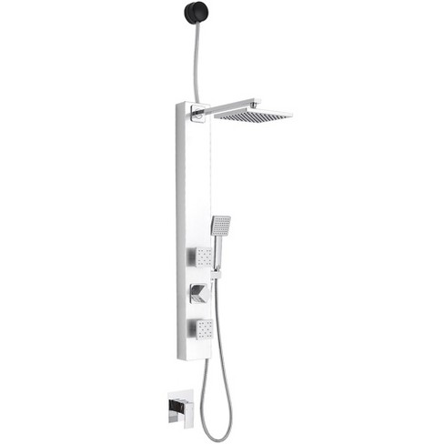 BWE 2-Shower Tower Shower Panel System with Adjustable Rain Shower Head and Handheld Shower Rod - image 1 of 4