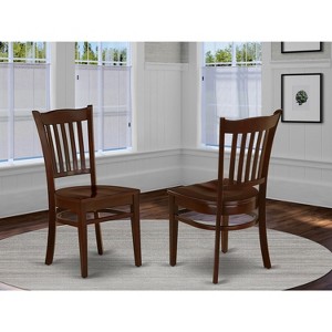 HomeStock Suburban Sophistication Dining Chair with Wood Seat, Set of 2 - 1 of 3