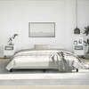 Bed Frame Light Grey Velvet, Plywood, Engineered Wood King Sturdy - 4 of 4