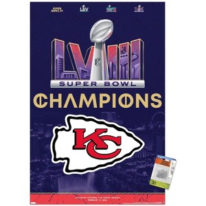 Trends International NFL Kansas City Chiefs - Super Bowl LVIII Team Logo Unframed Wall Poster Prints - 1 of 4