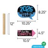 Big Dot of Happiness Funny Colorful New Year Photo Props, 2026 New Year's Eve Party Decor, NYE Midnight Photo Booth Props Kit – 10 Count Selfie Sticks - 4 of 4