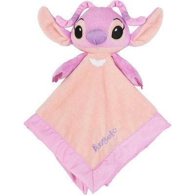 Disney Stitch Angel Snuggle Stuffed Animal 13 Inch Security Blanket Toy