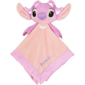 Disney Stitch Angel Snuggle Stuffed Animal 13 Inch Security Blanket Toy - 1 of 4