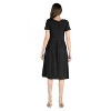 24seven Comfort Apparel Women's Short Sleeve Midi Dress - image 3 of 4