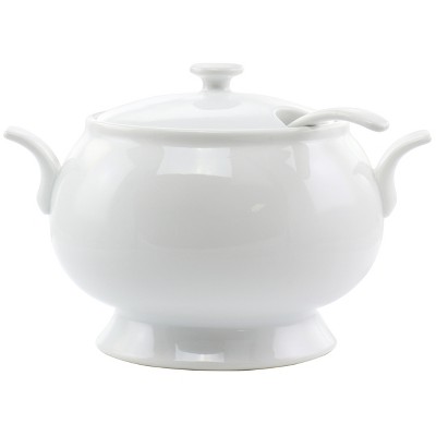 Our Table Simply White 32 oz. Porcelain Teapot with Lid