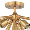 Vaxcel Estelle 3 - Light Flush Mount in  Natural Brass - image 4 of 4