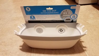 On the Dot Suction Cup Shower Basket Caddy - SlipX Solutions