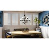 Urban Ambiance Luxury Contemporary Chandelier 29''H x 32''W,  Midnight Black Finish,  Mesa Collection, UHP4371 - 2 of 4