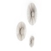 Brewster (Set of 3) Sola Silver Starburst Metal Wall Arts: Iron Sunburst Medallions, Modern Decor - 4 of 4
