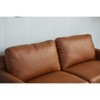 Hybition Leather Sofa Set Modern Sofa & Loveseat Set 2 Piece Couch Set with Wooden Legs for Living Room, Apartment - 4 of 4