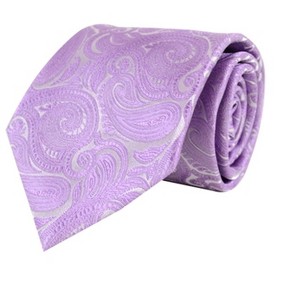 Men's Paisley Microfiber Woven Wedding Neckties - 1 of 4