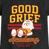 Girls' - Peanuts - Good Grief Academy Fitted Short Sleeve Graphic T-Shirt - 2 of 4