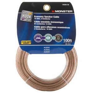 Monster 140280-00 Economy Grade Speaker Wire, 100' - 1 of 1