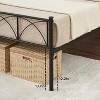 coucheta Metal Platform Bed Frame with Headboard and Footboard, Heavy Duty  with Strong Metal Slats - 3 of 4