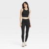 Women's High Rise Lace-Up Detail Ribbed 7/8 Leggings - JoyLab™ - 3 of 3